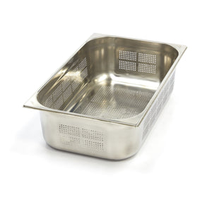 Contenitore Gastronorm - 1/1 GN - Profondità 15cm - Acciaio Inox - Forato