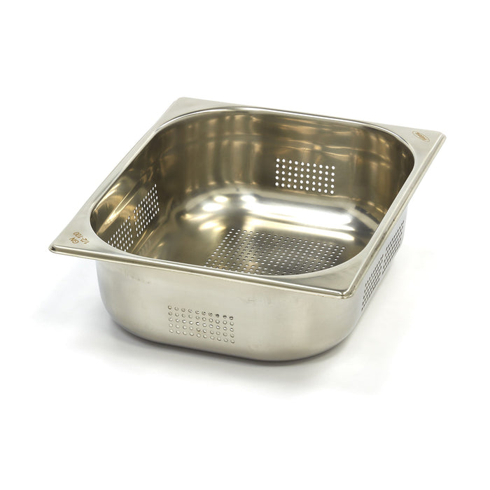 Contenitore Gastronorm - 1/2 GN - Profondità 10cm - Acciaio Inox - Forato