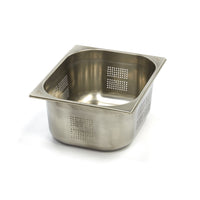 Contenitore Gastronorm - 1/2 GN - Profondità 15cm - Acciaio Inox - Forato