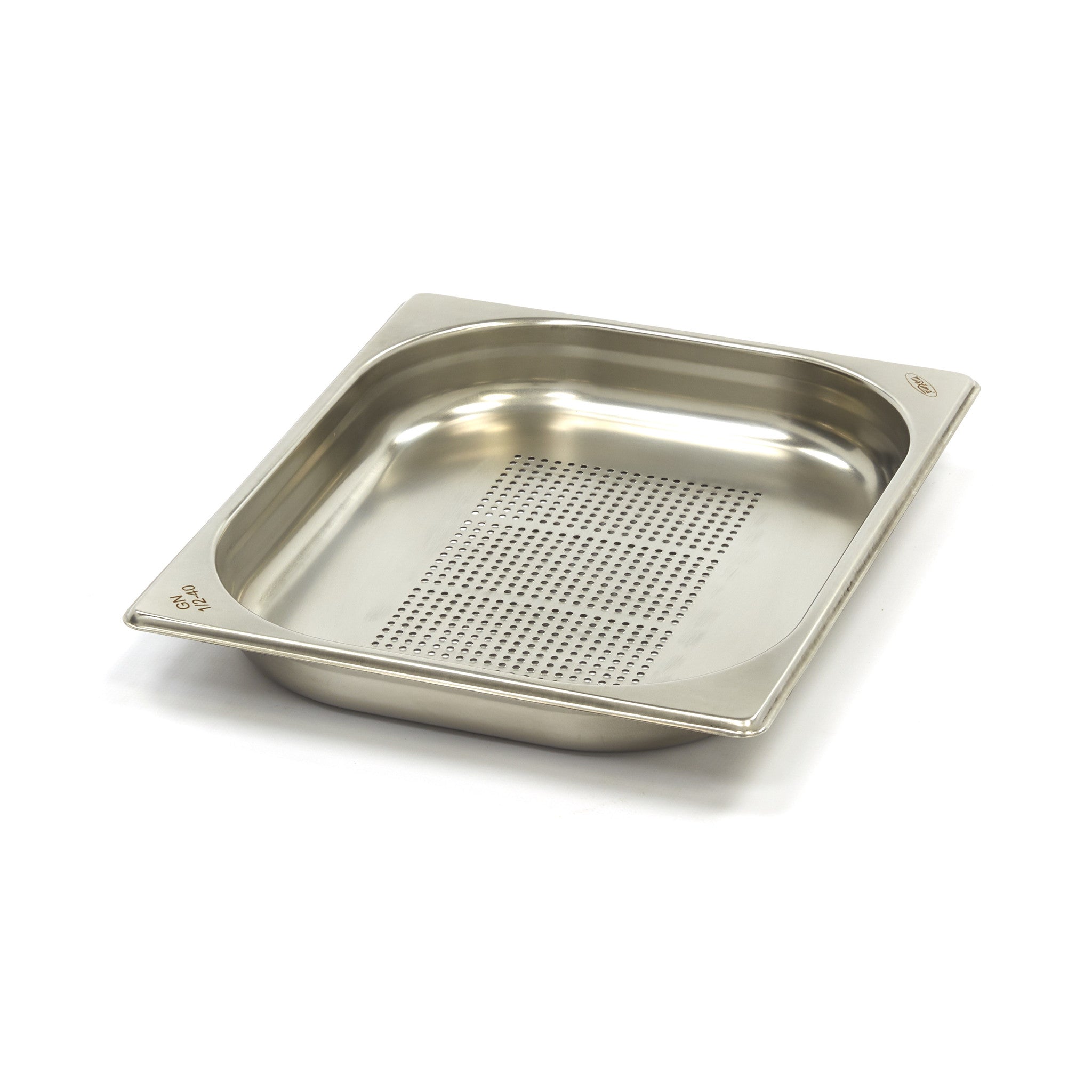 Contenitore Gastronorm - 1/2 GN - Profondità 4cm - Acciaio Inox - Forato