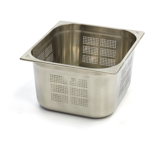 Contenitore Gastronorm - 2/3 GN - Profondità 20cm - Acciaio Inox - Forato