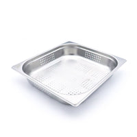 Contenitore Gastronorm - 2/3 GN - Profondità 6,5cm - Acciaio Inox - Forato
