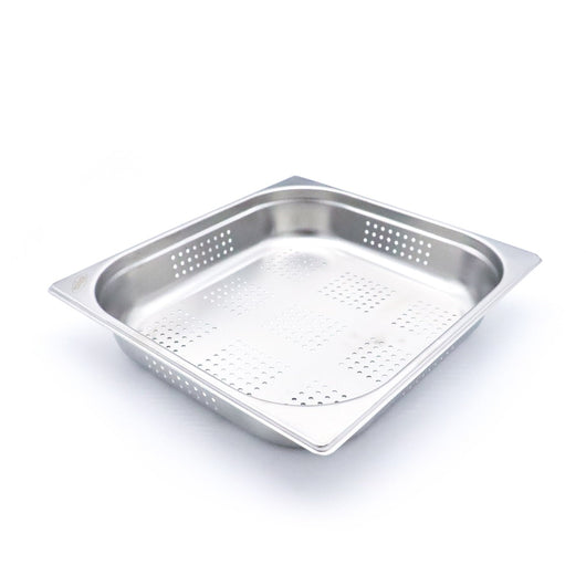 Contenitore Gastronorm - 2/3 GN - Profondità 6,5cm - Acciaio Inox - Forato