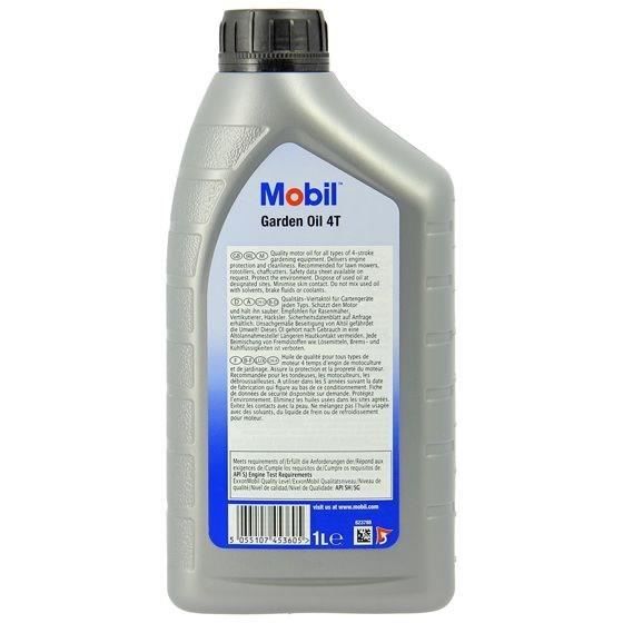 Contenitore olio motore - MOBIL - M-GARDEN 4T SAE30 - 1 L - 4 stagioni