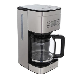 CONTINENTAL EDISON Caffettiera con filtro programmabile - CECF12TIX - 1,25 L - Acciaio inossidabile