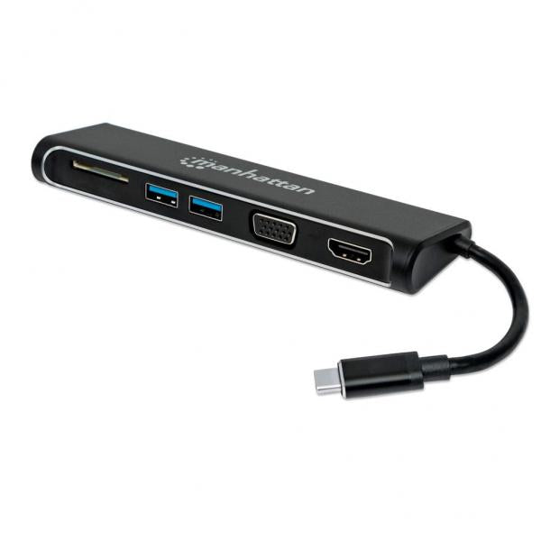 Convertitore USB-C a HDMI / VGA Docking Station 4-in-1