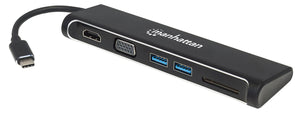 Convertitore USB-C a HDMI / VGA Docking Station 4-in-1