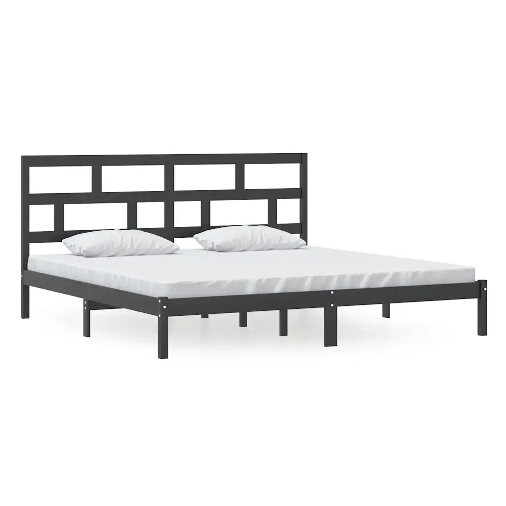 Giroletto Nero in Legno Massello di Pino 200x200 cm cod mxl 59374