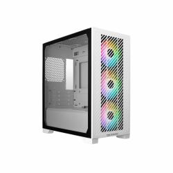 Cooler Master Elite 301 White Mini Tower Bianco (Cooler Master Elite 301 Gaming Case w/ Glass Side, Micro ATX, 3x ARGB Fans, PSU Shroud, Intake Grill, USB-C, White)