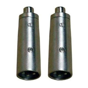 Coppia adattatori audio XLR Maschio e RCA Femmina -