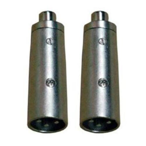 Coppia adattatori audio XLR Maschio e RCA Femmina -
