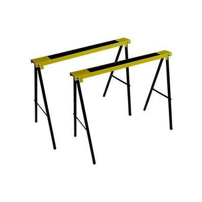 COPPIA DI 2 CAVALLETTI PIEGHEVOLE RICHIUDIBILI ANTISCIVOLO PORTATA KG 100 H 78