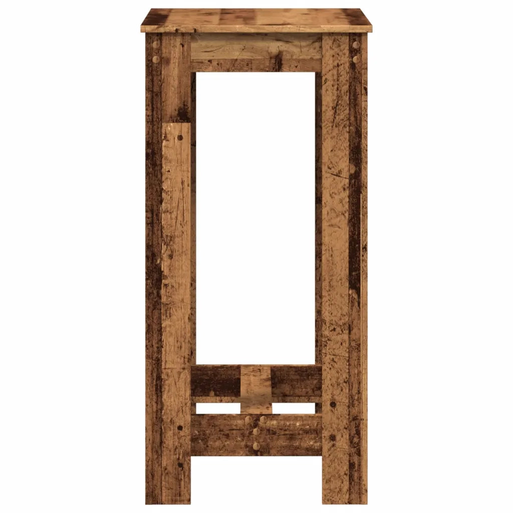 vidaXL Tavolo da Bar Legno Antico 51x50x103,5 cm in Legno Multistrato