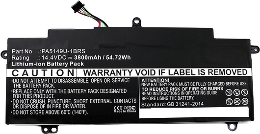 CoreParts - Laptop-Batterie - Lithium-Ionen - 3800 mAh - 54,7 Wh - Schwarz - fr Dynabook Toshiba Tecra Z40 (PA5149U-1BRS)