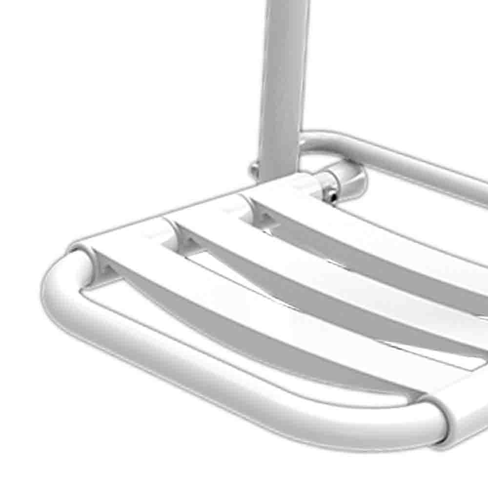 Sedile doccia ribaltabile con doghe nylon