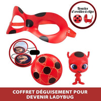 Costume da Coccinella - Maschera specchio Yoyo Orecchini Kwami Tikki - BANDAI - Miraculous Ladybug - Set di trasformazione