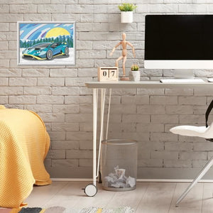 CreArt Kids 18x24cm Lamborghini, Kit di pittura con i numeri, Numero d'arte, Età 7+, 25842, Ravensburger