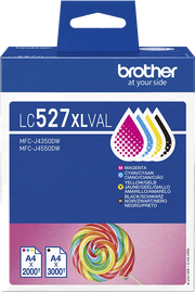 Brother LC527XLVAL cartuccia d'inchiostro 4 pz Originale Resa elevata (XL) Nero, Ciano, Magenta, Giallo