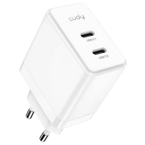 CUDY CH40_EU - 2-PORT 40W USB-C CHARGER WITH EU PLUG