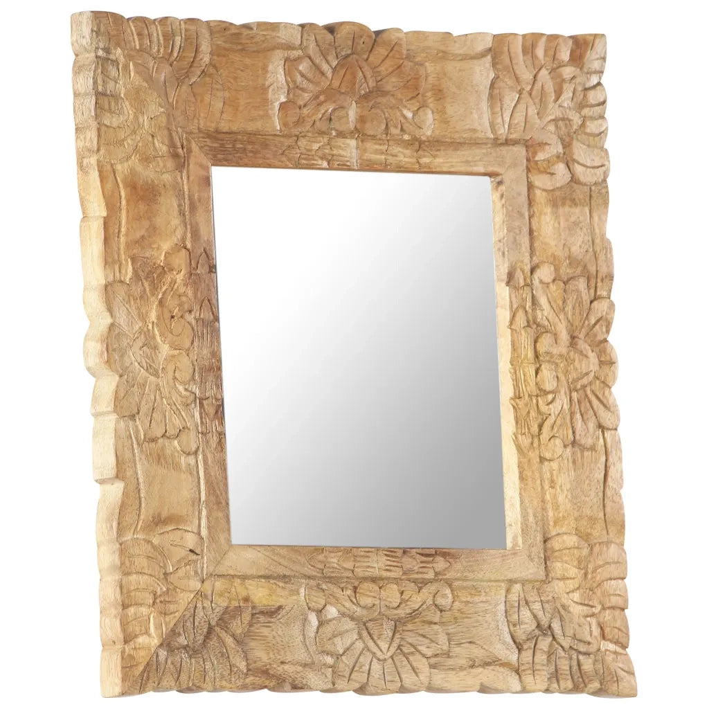 Specchio 50x50 cm in Legno Massello di Mango 321635