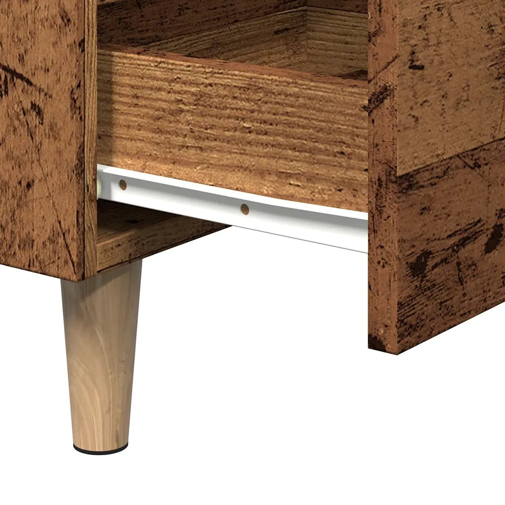 Comodino Legno Vecchio 40x35x69 cm in Legno Multistrato 856420