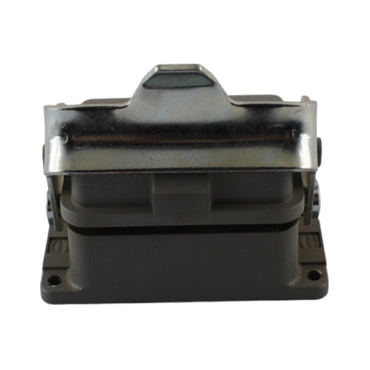 Custodia da pannello metallo 10 poli 1 leva + coperchio in termoplastica Harting