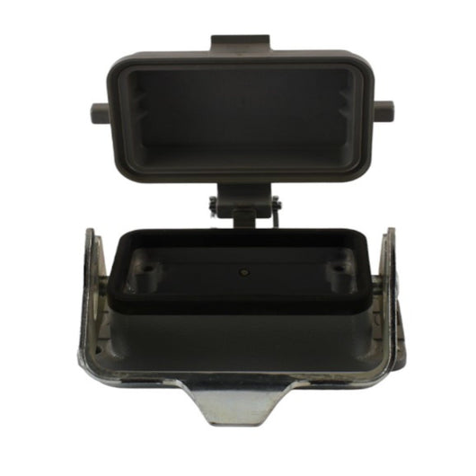 Custodia da pannello metallo 10 poli 1 leva + coperchio in termoplastica Harting