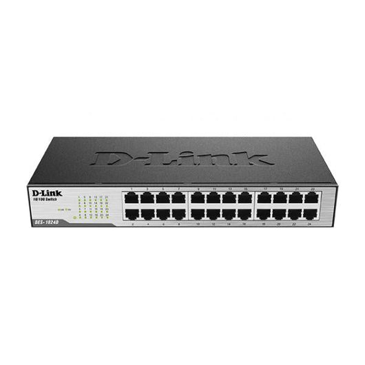D-Link DES-1024D Non gestito Fast Ethernet [10/100] Nero (UNMANAGED LAYER 2 SWITCH - 24 PORT 10/100 INT PSU)