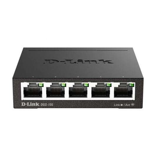 D-LINK DGS-105 - DESKTOP SWITCH 5 PORTE GIGABIT NON GESTITE