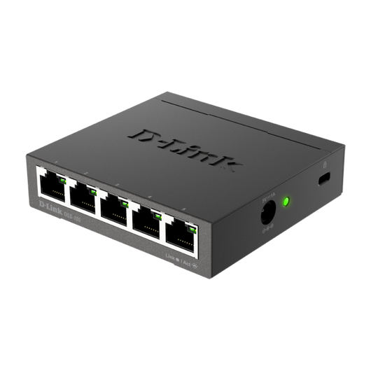 D-LINK DGS-105 - DESKTOP SWITCH 5 PORTE GIGABIT NON GESTITE
