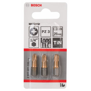 2607001595 - Kit 3 inserti da avvitatura , PZ 3 , 25mm .