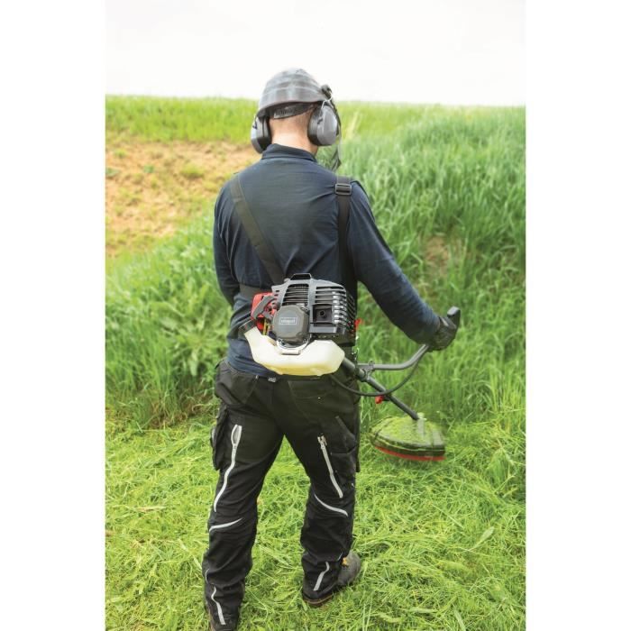 Decespugliatore a scoppio SCHEPPACH BCH3300-100PB - 32,6cm con 2  rocchetto e imbracatura a spalla