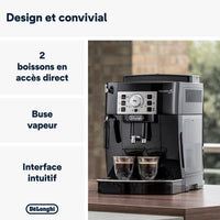 DELONGHI ECAM22.140.B MAGNIFICA Macchina per caffè espresso automatica con macinacaffè - Nero