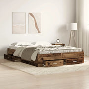 Struttura del letto con cassetto Legno vecchio 135 x 190 cm 3333975