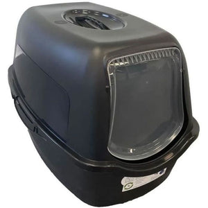 Design per animali domestici Casa igienica samba - 56 x 40 x 39 cm - bianco e nero - per gatti