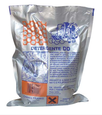 DETERGENTE DD IN POLVERE KG. 1 PER LA PULIZIA E L'IGIENE DI BOTTI E BOTTIGLIE