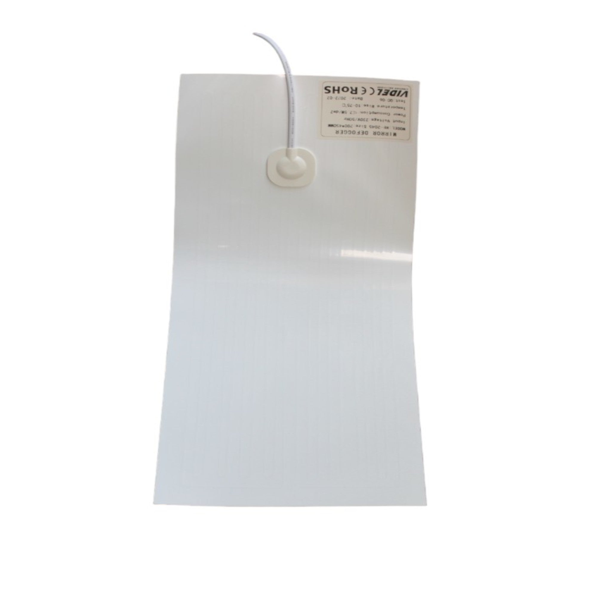 Disappannante per specchio 200X450mm 230V con cavo - MAX 23W Videl