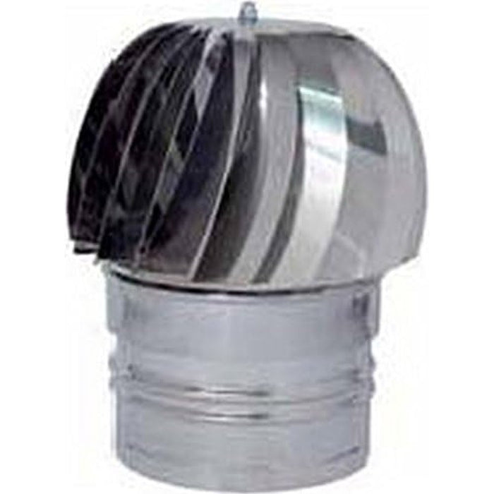 Fumaiolo comignolo girevole eolico attacco maschio tondo d.cm 12