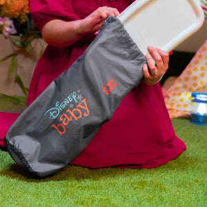 DISNEY BABY rialzo per sedia Minnie Mouse, rialzo Pop 'n Sit, per interni ed esterni, pratico e compatto, chiusura rapida, rosa