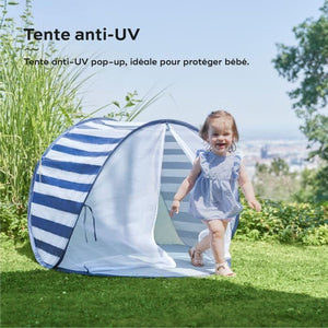 Babymoov Tenda Anti-UV SPF 50+ Mariniere - Zanzariera integrata