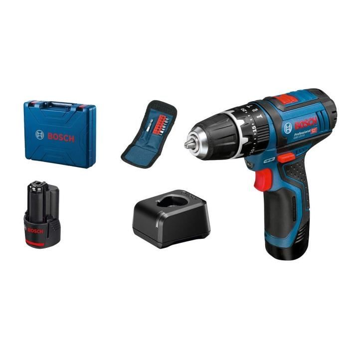 Bosch Professional GSB 12V-5 + 10 Accessore Percussion trapano.