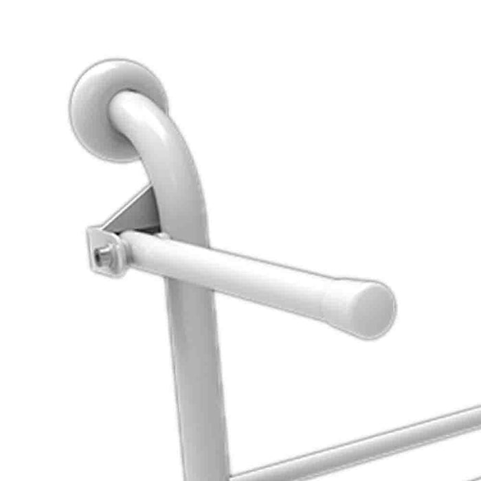 Sedile ribaltabile per doccia con doghe e braccioli reclinabili