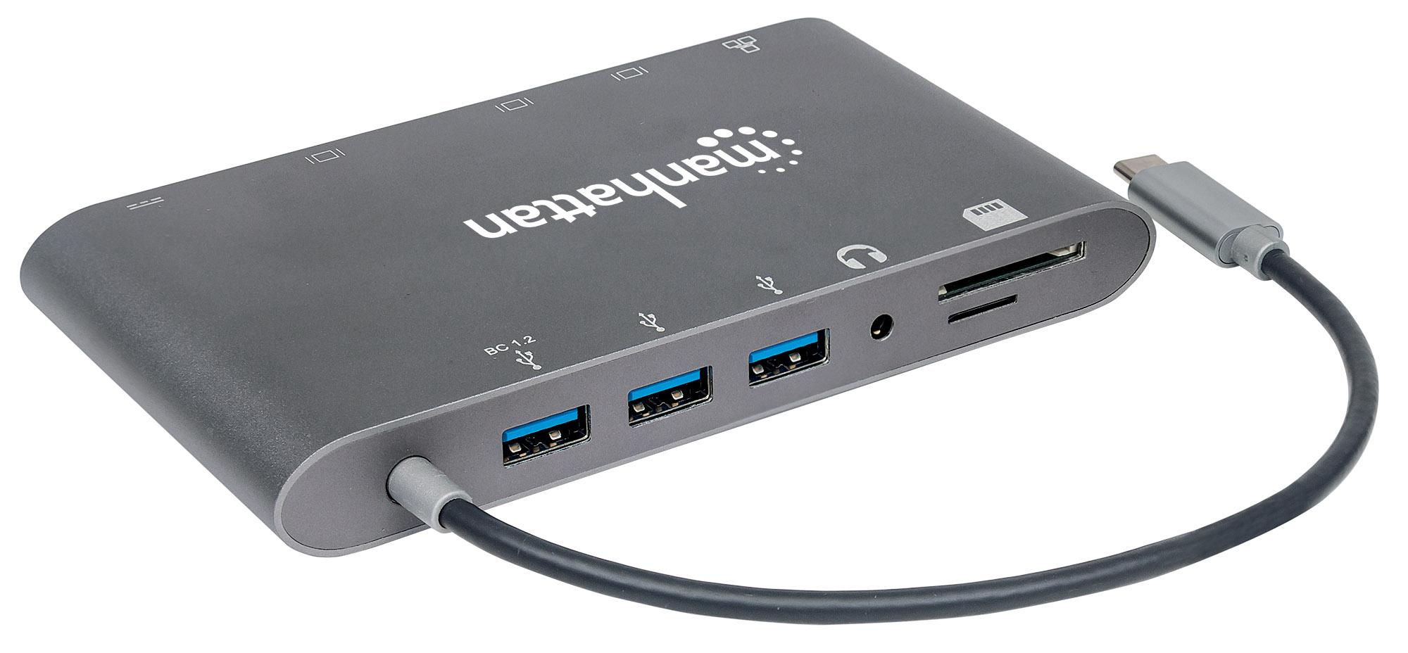 Docking Station USB-C SuperSpeed 7 in 1