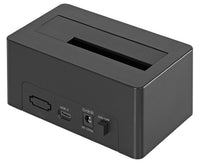 Docking Station USB3.1 Gen2 per HDD/SSD SATA da 2.5''/3.5'' Nero