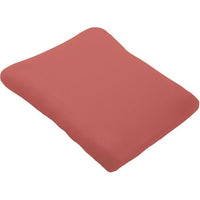 Domiva Set 2 fodere fasciatoio - 50 x 75 cm - Spugna in policotone - Bianco/Terracotta