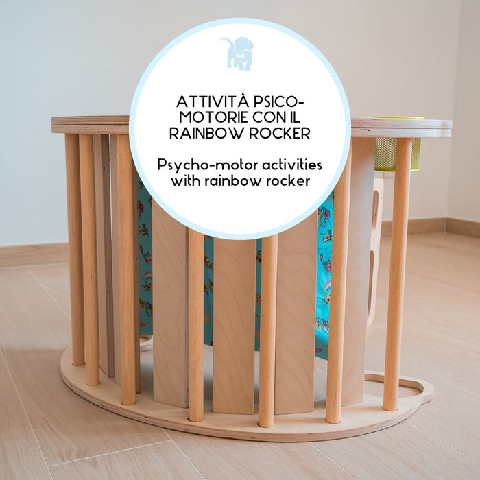 Dondolo/Tavolino + Sedia multifunzione Magic Table