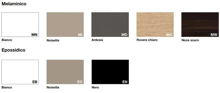 Doppio tavolo riunione per ufficio in melaminico cm. 420/560x120x73,4h