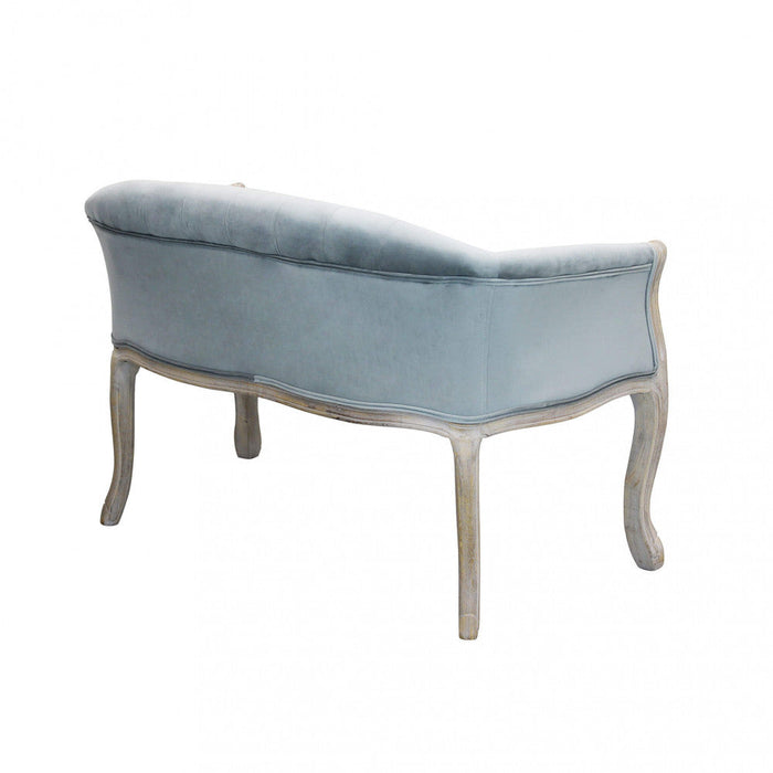 Divano Coleman 107x61x70 h cm in Velluto Grigio