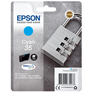 EPSON 35 CIANO (C13T35824020) - CARTUCCIA ORIGINALE