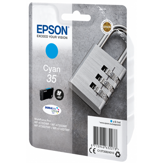 EPSON 35 CIANO (C13T35824020) - CARTUCCIA ORIGINALE